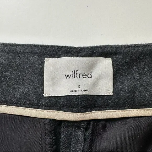 Aritzia Wilfred tie-front wool ankle trouser Sz 0 - Picture 9 of 16